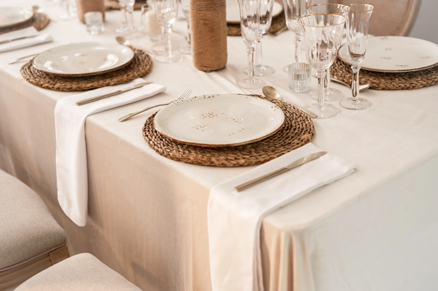 Beige Terciopelo para eventos y bodas