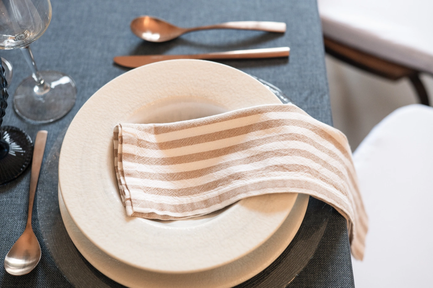 Rayas Beige para eventos y bodas