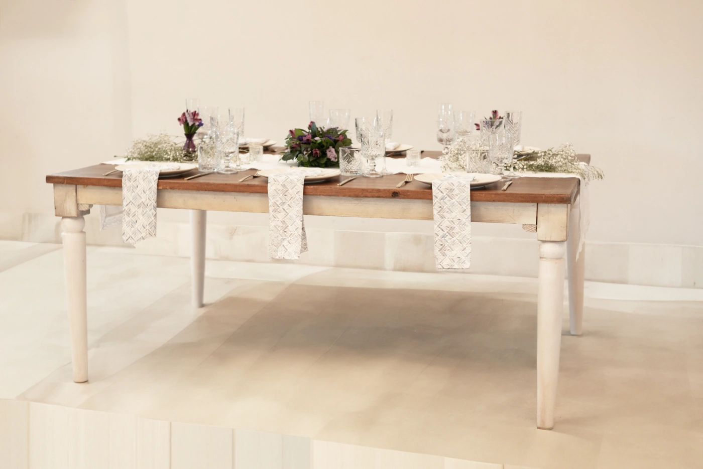 Beige Encaje vista 2